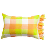 SHIPS MAY - Peach Lemonade Check Pillowcase Sets