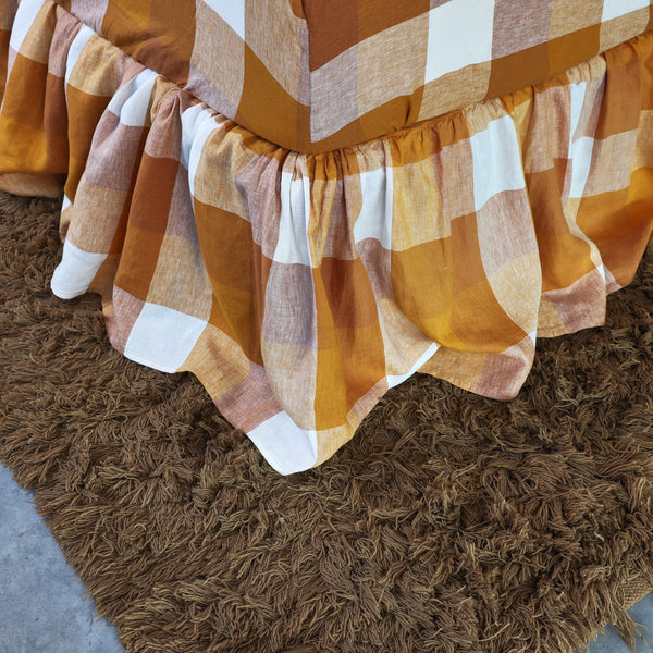 NEW - Biscuit Check Valance